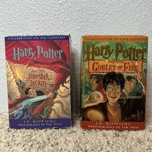 Harry Potter Goblet Of Fire & Chamber of secrets Unabridged Vintage Cassettes